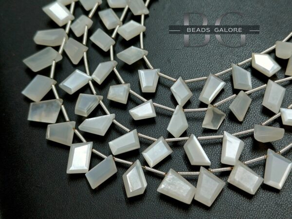 Moonstone Fancy Shape Beads, Moonstone beads, Natural Moonstone beads, For jewelry Making Beads. - Image 3