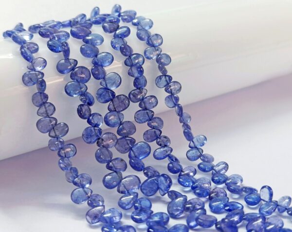 Tanzanite Plain Pears Shape Beads, Tanzanite Smooth Pear Shape Beads AAA Natural Tanzanite Stone Briolettes