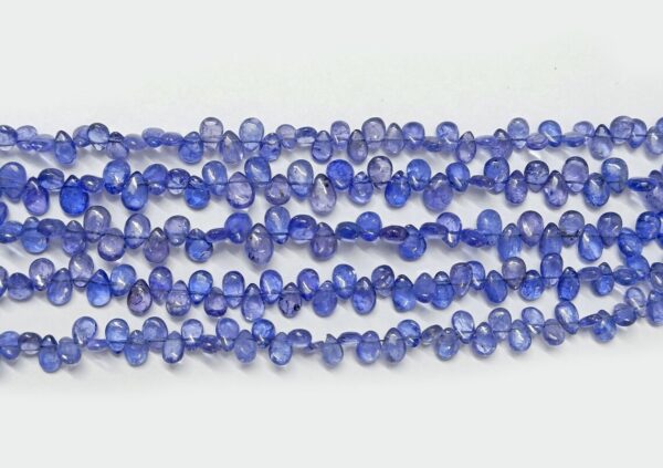 Tanzanite Plain Pears Shape Beads, Tanzanite Smooth Pear Shape Beads AAA Natural Tanzanite Stone Briolettes - Image 4