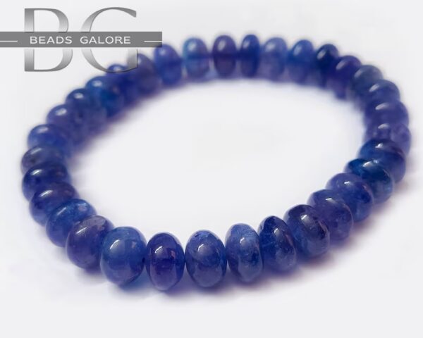 AAA Dainty Tanzanite Bracelet, Genuine Tanzanite Bracelet, Tanzanite Jewelry, Throat Chakra Bracelet, Handmade Gift, summer jewelry - Image 3