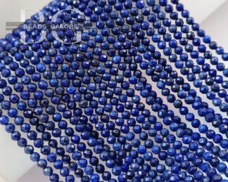 3mm Lapis Beads, Natural Lapis Lazuli Faceted Beads AAA+ Quality, Lapis Lazuli Faceted Round Beads 13 inch Strand