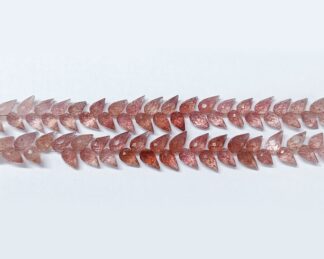 Pink Strawberry Diagonal Drill Faceted Teardrop Briolette, Natural Pink Strawberry Beads, Pink strawberry Flower Buds Beads, Strawberry Drop