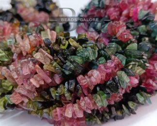 Multi Tourmaline Chip beads 38 Inch Strand | 19 Inch Strand, AAA Multi Tourmaline Uncut beads, Tourmaline Chip Beads,Uncut Chips.
