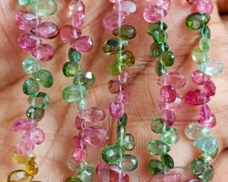 Tourmaline pear shape beads 4x6 mm, Mix Tourmaline Briolette, Multi Tourmaline Pears AA+ Quality, Jewelry Making Beads