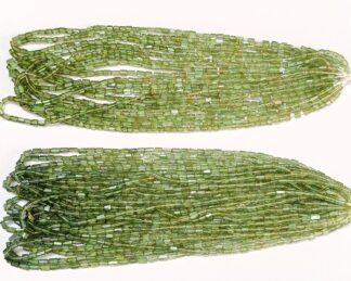 Green Tourmaline Faceted Tube Shape gradient Beads, Green Tourmaline Faceted tube Tourmaline beads, Tourmaline Long drill Beads.