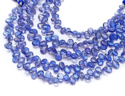 Tanzanite Plain Pears Shape Beads, Tanzanite Smooth Pear Shape Beads AAA Natural Tanzanite Stone Briolettes