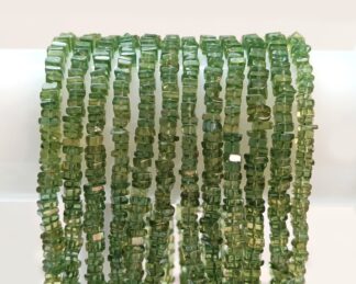 Green Apatite Heishi Shape Smooth Square Beads, Green Apatite Beads, Heishi Gemstone Beads,Apatite Heishi beads