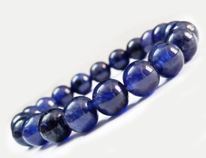 Blue Sapphire Bracelet, Blue Sapphire Glass Fill Beaded Bracelet, Smooth Sapphire Beads Bracelet, Gorgeous Bracelet. Christmas sale