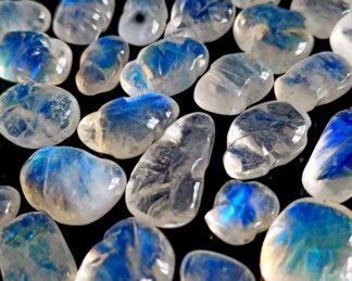 Rainbow Moonstone Tumble Pack! Rainbow Moonstone Carving Tumble- Nuggets 15-22 MM , Flashy Rainbow Moonstone Crystal For Jewelry