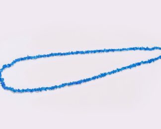 Neon Apatite Uncut Chip Beads, Natural Neon Blue Apatite Beads Smooth Uncut Polished  4.5-5.5 MM. 36 / 18 inch Strand.