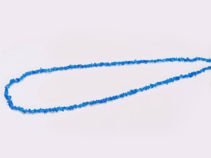 Neon Apatite Uncut Chip Beads, Natural Neon Blue Apatite Beads Smooth Uncut Polished  4.5-5.5 MM. 36 / 18 inch Strand.