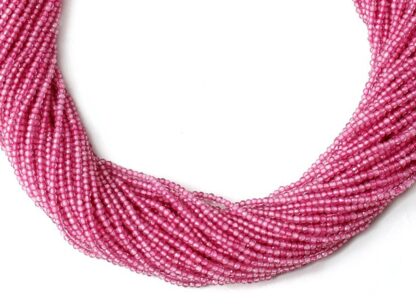 Natural Pink Topaz Faceted Rondelle Shape Gemstone Beads, Pink Topaz Rondelle Beads, 2.00 MM Pink Topaz Beads For Handmade Jewelry Making.