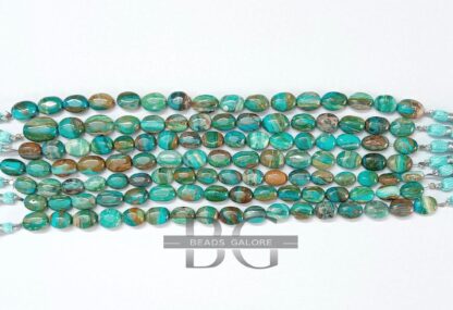 Peru Opal Tumble Beads, Peruvian Opal, Smooth Andean Opal Gemstone Beads ,Andean Opal Nuggets beads, jewelry supplies  8.5 inches Strand