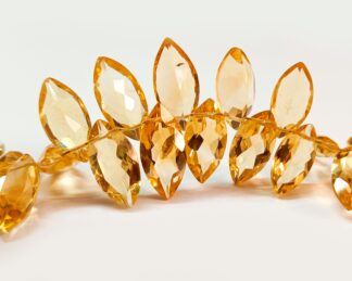 Natural Citrine Marquise Shape Beads - Faceted Citrine Marquise Strand for Jewelry Making, Beads Supplier